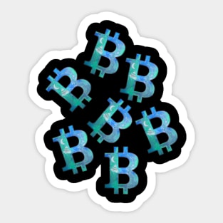 To The Moon Bitcoin Sticker